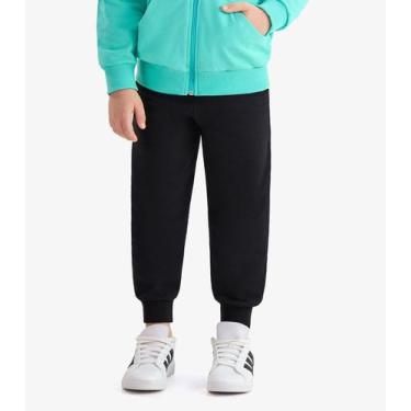 Imagem de Calça de Moletom Unissex Rovi Kids Preto, 14, Preto