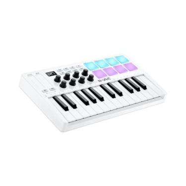 Imagem de Controlador MIDI Sem Fio USB M-VAVE SMK-25 pro Com 25 Teclas, 8 Pads, 