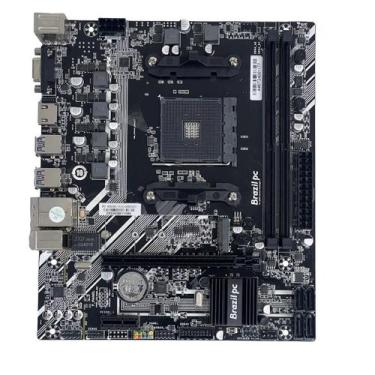 Imagem de Placa Mãe Desk BrazilPC AM4 BPC B450 M.2 mATX DDR4 NVMe, HDMI, VGA, Su