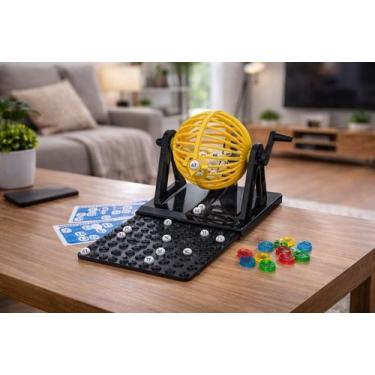 Imagem de Jogo de Bingo 90 Números 12 Cartelas Diversão Família Festa Brinquedo 