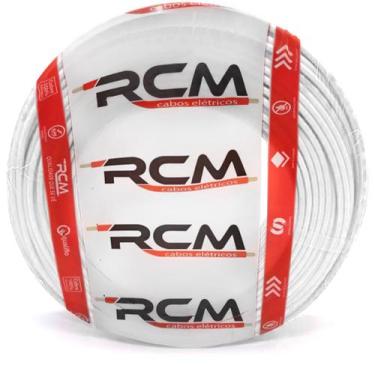 Imagem de Fio Elétrico Branco Cabo Flexível 1 X 0,75mm Rolo 100m - RCM CABOS ELÉ