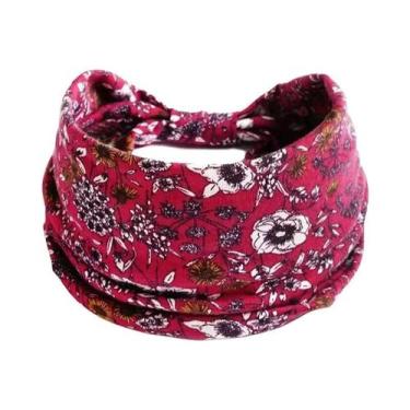 Imagem de Faixa De Cabelo Elástica De Algodão Estilo Boho Para Yoga, Acessório A