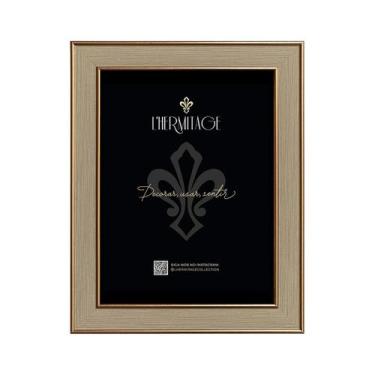 Imagem de Porta-retrato Frame poliestireno 15x20cm rosegold e cinza -L Hermitage