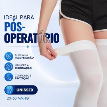 Imagem de Meia Cirúrgica 7/8 Anti Embolia 20 30mmhg Compressão Graduada Super Co