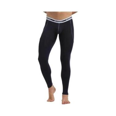 Imagem de Cuecas longas masculinas roupa íntima térmica outono inverno calças de