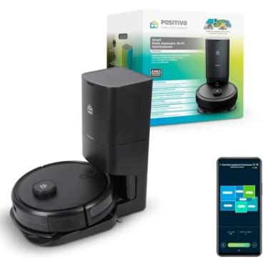 Imagem de Smart Robô Aspirador Wi-fi Autolimpante Pra2000 Positivo Casa Inteligente - Aspira/passa Pano/volta À Base - Mapeamento