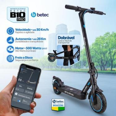 Imagem de Patinete Elétrico Betec B10 PRO Velocidade até 30 Km/h 500W 10.4Ah App