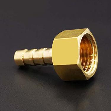 Imagem de 6 mm 8 mm 10 mm 12 mm Mangueira Barb x M12 M14 M18 M20 Rosca fêmea métrica de latão Conector do acoplador adaptador de encaixe de tubo, 8, M14x1,5