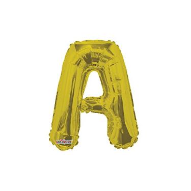 Imagem de Regina 106983.7, Balão Metalizado Mini Shape Letra A Pack, Dourado