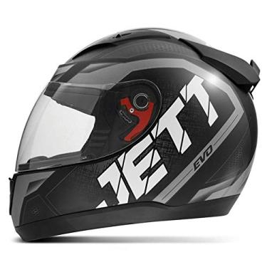 Imagem de CAPACETE FECHADO PRO TORK JETT EVO LINE BRILHANTE CINZA TAM. 56