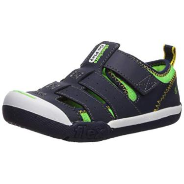 Imagem de Skechers Tênis unissex infantil Flex Play-Solar Steps, Azul marinho/limão, 7
