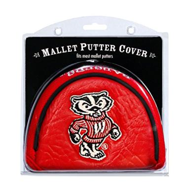 Imagem de Team Golf NCAA Wisconsin Badgers Golf Mallet Putter Capa de taco de golfe Mallet Putter Capa, serve na maioria dos putters de marreta, Scotty Cameron, Daddy Long Legs, Taylormade, Odyssey, Titleist, Ping, Callaway