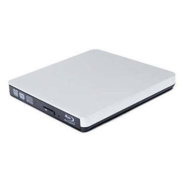 Imagem de Leitor de gravador de Blu-ray externo USB 3.0, unidade óptica portátil pop-up, para HP Dell, Acer, Asus, Lenovo MSI Clevo 2 em 1, laptop para jogos Windows 10, 6x 3D BD-RE DL DVD + gravador RW novo na caixa