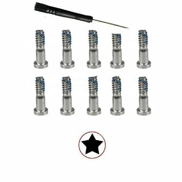 Imagem de 10 peças de substituição inferior conector parafusos + chave de fenda para Apple iPhone 6 6plus peças de reposição acessórios