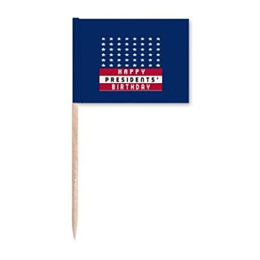 Imagem de Bandeira de palito de dente tradicional americana para decoração de festa