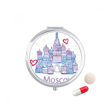 Imagem de Porta-comprimidos I Love Moscow Saint Basil's Cathedral caixa de armazenamento de remédios