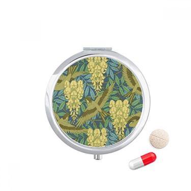 Imagem de Caixa de armazenamento de remédios com estampa japonesa Ukiyoe deixa flores e pássaros