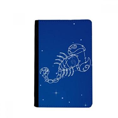 Imagem de Porta-passaporte com estampa de constelação do Escorpião do universo estrelar, porta-ca...