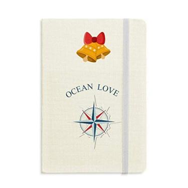 Imagem de Caderno com estampa de vela e bússola Ocean Love Sea