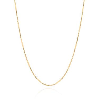 Imagem de Gargantilha elo grumet folheada a ouro Rommanel - tam.42 cm