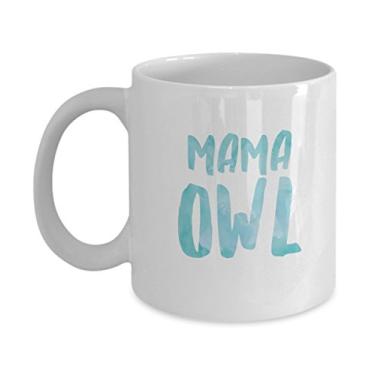 Imagem de Caneca Mama Owl - Caneca de café de cerâmica - Chá chocolate quente