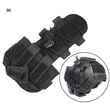 Imagem de bolsa tática de contrapeso de capacete, capa de capacete tática multiuso bolsa traseira removível bolsa de contrapeso de contrapeso de contrapeso de capacete tático airsoft bolsa (green7)