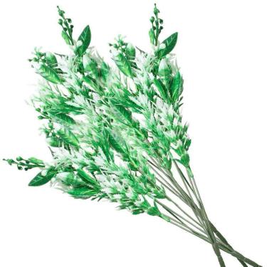 Imagem de 1 Ramo Decoração Arranjo Planta Artificial 5 Galhos Cada 40cm
