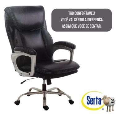 Imagem de Cadeira Executiva Luxo - Conforto Couro - Serta