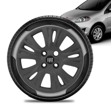 Imagem de Calota Fiat Palio Essence aro 13 2014 a 16 Grafit Fosca Pt
