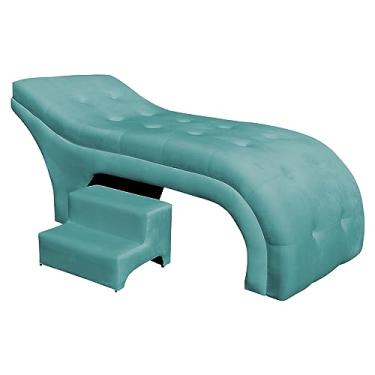 Imagem de Maca Mesa Estética Facial Cílios Sobrancelhas Salão Massagem Veludo Botonê 70 cm - Estopar