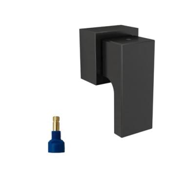 Imagem de Bruno Acabamentos - Acabamento Registro Quadrado alavanca +adaptador docol PRETO