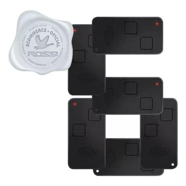 Imagem de Kit 6x Controle Remoto Rossi Ntx 433mhz P/ Motor Dz Nano Atto Dz3 Dz4 Bv Portão Eletrônico