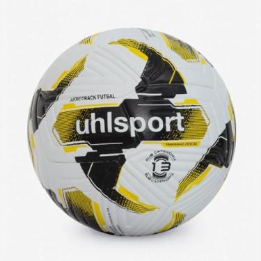 Imagem de Uhlsport, Bola de Futsal Uhlsport Aerotrack Sub 13 - Branco e Amarelo Cor:Amarelo;Tamanho:4;Gênero:Unissex