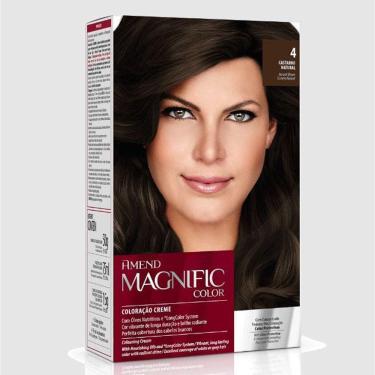 Imagem de Kit Coloração Amend Magnific Color 4 Castanho Natural - 200g