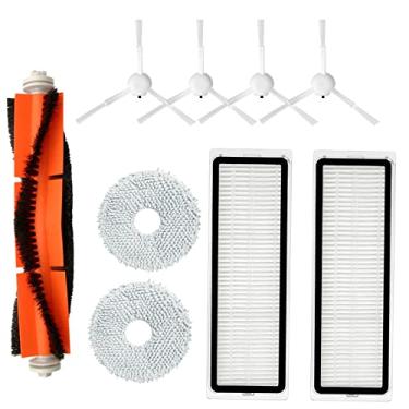 Imagem de Kit de acessórios para aspirador de pó Dreame Bot L10S Ultra Robot Peças de reposição, 1 escova de rolo principal, 2 filtros Hepa, 4 escovas laterais, 2 panos de esfregão