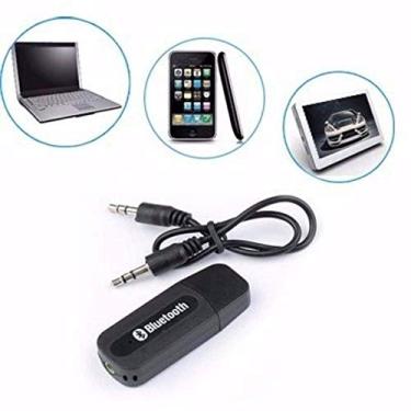 Imagem de Adaptador Receptor Bluetooth Usb Musica Carro P2
