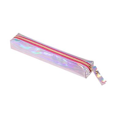 Imagem de Estojo Holográfico Mini 1 Zíper Pink Neon, BRW