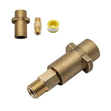 Imagem de DERASL Adaptador de latão 1/4 e conector de pistola de espuma de plástico, o adaptador de pistola de espuma é adequado para a máquina de lavar carros Karcher K series K2 K3 K4 K5 K6 K7