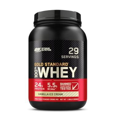 Imagem de 100% Whey Protein Gold Standard (909G) - Sabor Vanilla Ice Cream, Optimum Nutrition