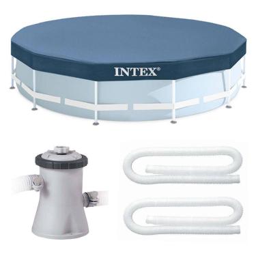 Imagem de Kit Filtro 1.250 Litros/hora 220v + Capa 305 Estrutural Intex