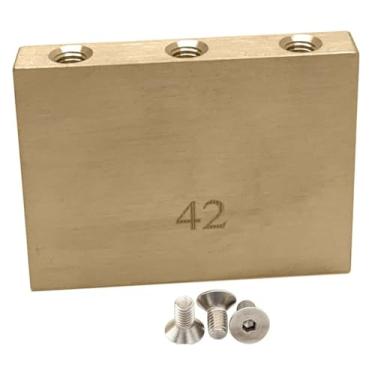 Imagem de TUOREN Bloco de tremolo de latão grosso para ponte de guitarra elétrica Floyd Rose (42 mm)