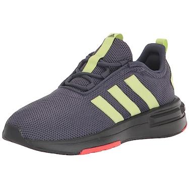 Imagem de adidas Tênis masculino Racer Tr23 El (infantil), Azul marinho/limão/preto, 21