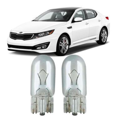 Imagem de Par Lâmpadas Pingo Original Esmagada T10 12v 5w 2825 KIA Opatima Farol