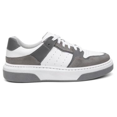 Imagem de Tênis Sola Alta Centuria Masculino Couro Cinza - Centuria Calçados, 44