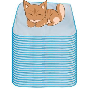Imagem de 24 Caminhas para Cães e Gatos Dobrável 200 Lavagens 70x50 Branco com B