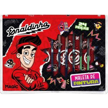 Imagem de Maleta de Pintura com 24 Peças - Tema Enaldinho  Grupo Magic