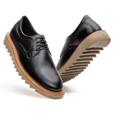 Imagem de Sapato Social Masculino Couro Legítimo Premium Sola Tratorada Bigioni 