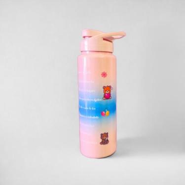Imagem de Garrafa De Água Squeeze 750 ML Motivacional Academia Portátil Em Degra