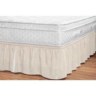 Imagem de Saia para Cama Box Renata Ajustável para Cama Casal, Queen Size e King