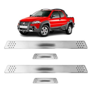 Imagem de Soleira para Porta Lateral Tuning Esportiva para carros 4 Portas (ABS)